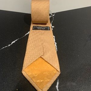 Vintage Golden Monogram Christian Dior Tie